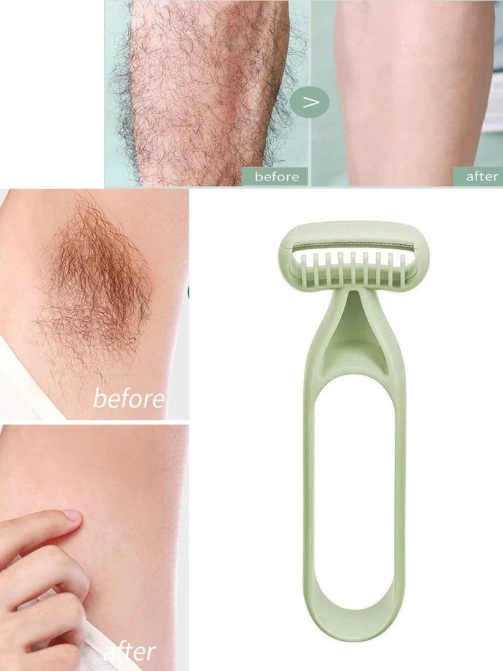 T Type Korean Anti-Slip Razor for Armpit Hair Steel Blade Trimming Razor for Everyday Travel, Neck, Face, Beard Grooming Razor