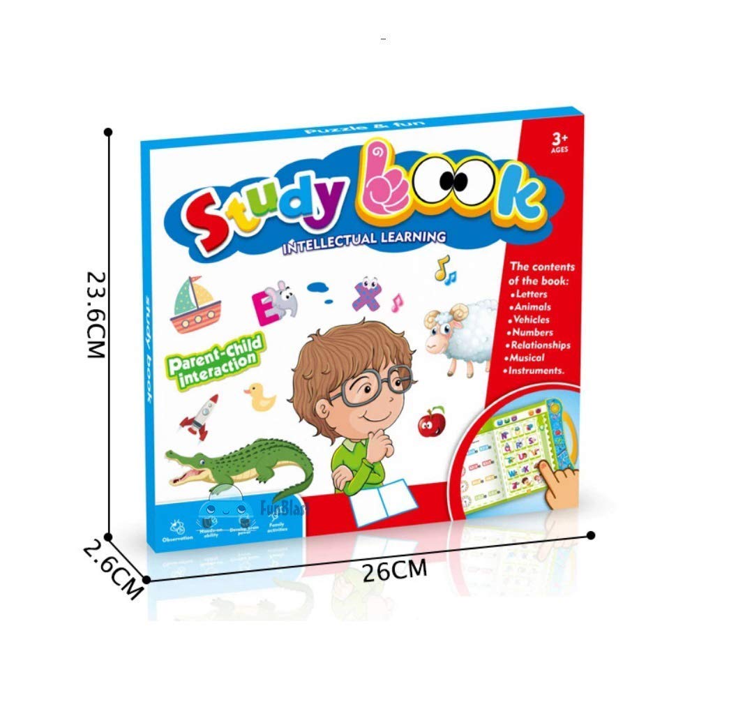 Activity Book on Farm, Wild, Aquatic Animals| Interactive Musical Electronic Sound Book|Gift for 1,2,3 Years Baby
