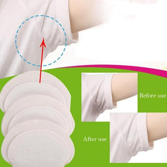 Conava Clear Breathable and Deodorizing Underarm Sweat Pads (Pack of 20)