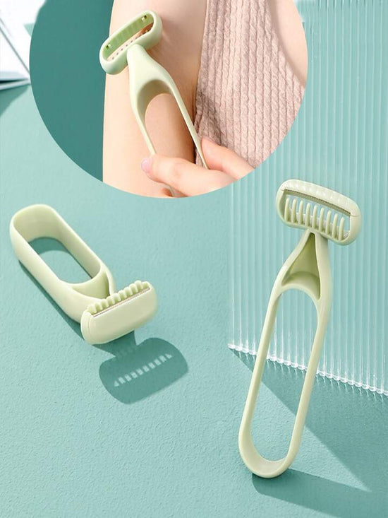 T Type Korean Anti-Slip Razor for Armpit Hair Steel Blade Trimming Razor for Everyday Travel, Neck, Face, Beard Grooming Razor