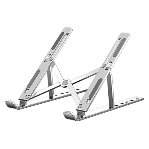 7 Angle Aluminum Laptop Stand Fully Foldable Raiser Compatible for 10 