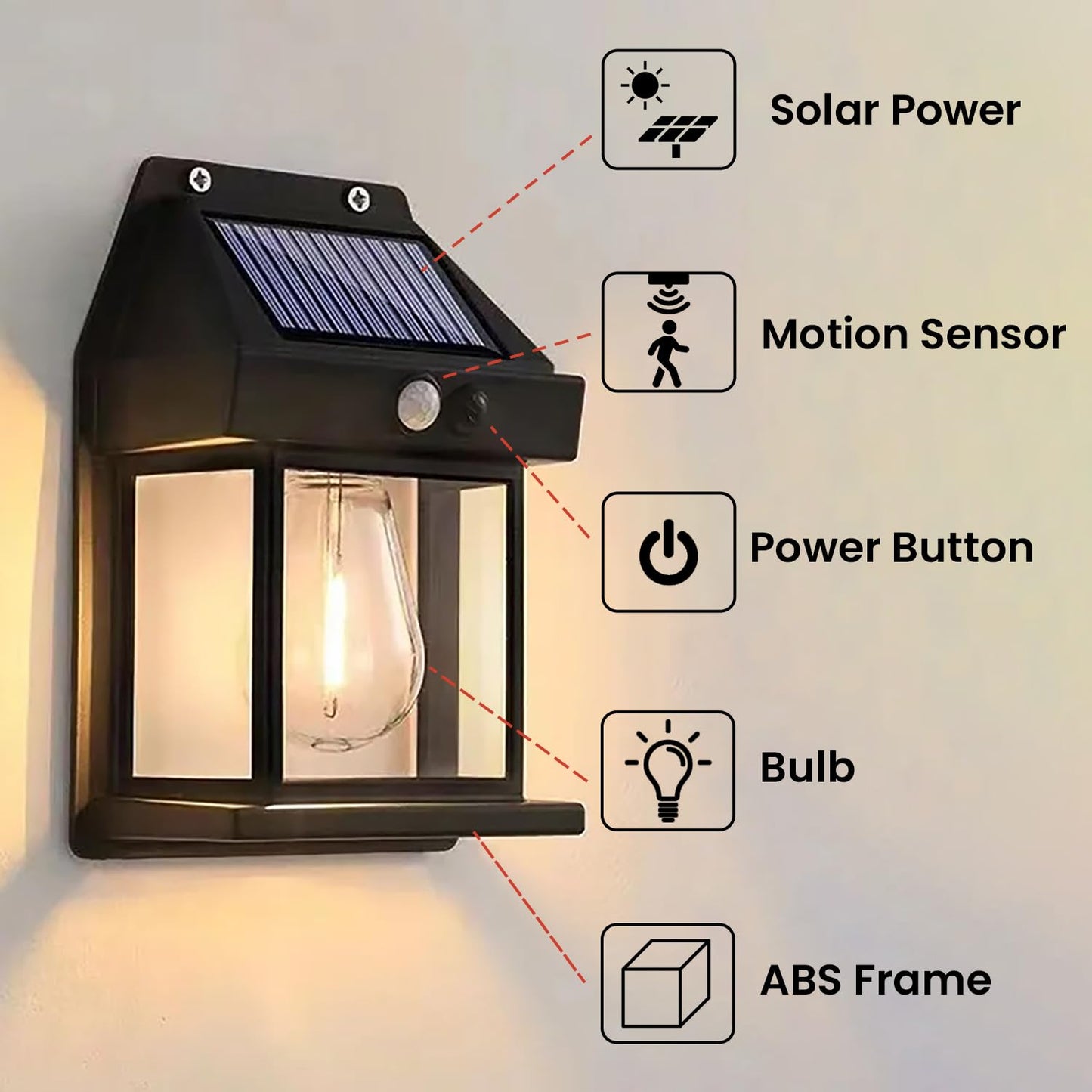 Solar Light Outdoor Wall Light