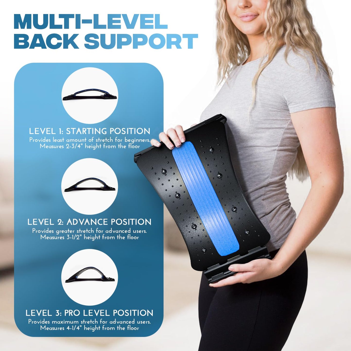 Conava Magnetic Back Stretcher Device for Back Pain Relief & Posture Corrector