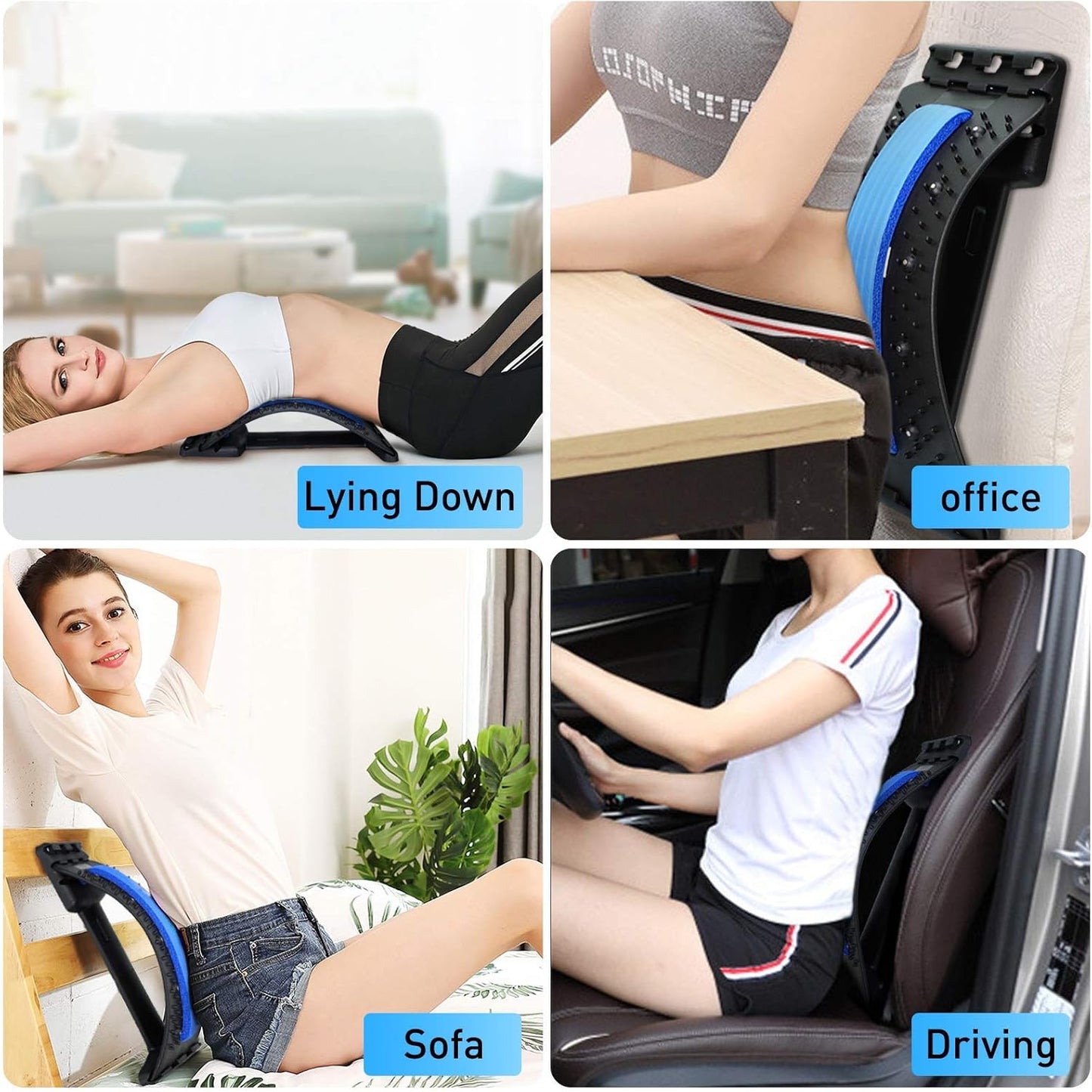 Conava Magnetic Back Stretcher Device for Back Pain Relief & Posture Corrector