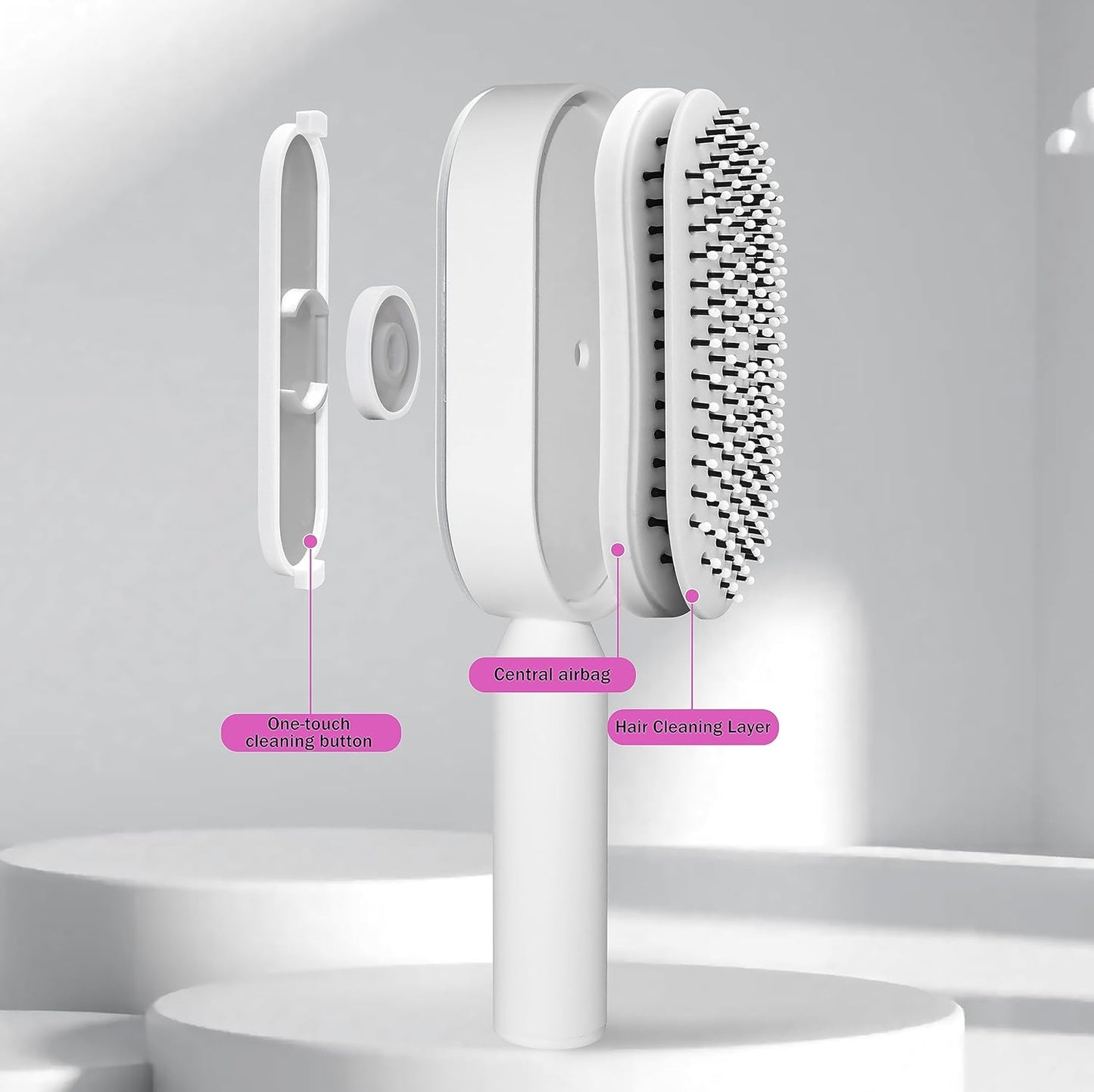 Conava Anti Static 3D Hair Cleaning Hair Brush