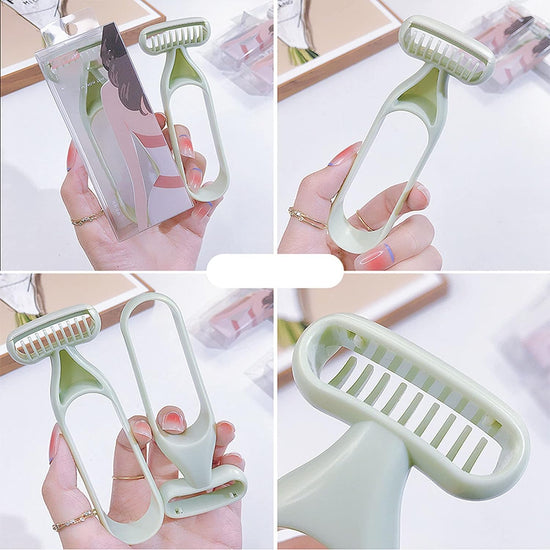 T Type Korean Anti-Slip Razor for Armpit Hair Steel Blade Trimming Razor for Everyday Travel, Neck, Face, Beard Grooming Razor