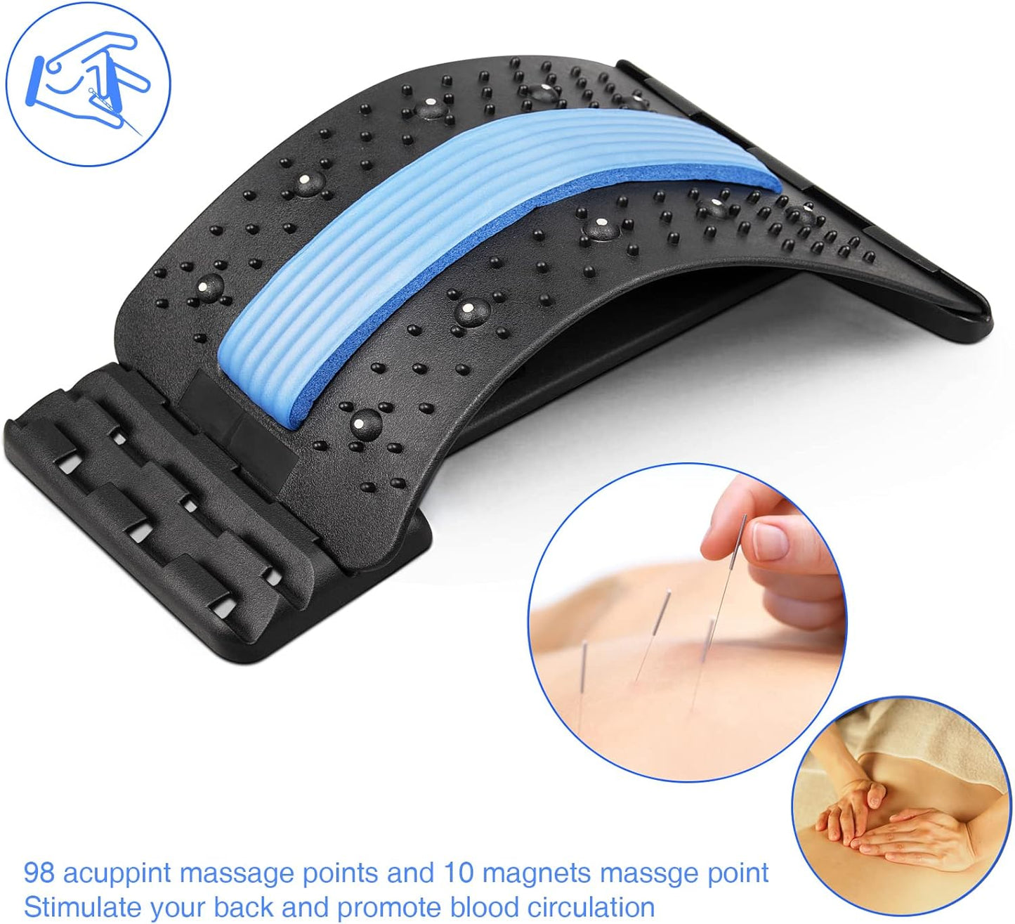 Conava Magnetic Back Stretcher Device for Back Pain Relief & Posture Corrector