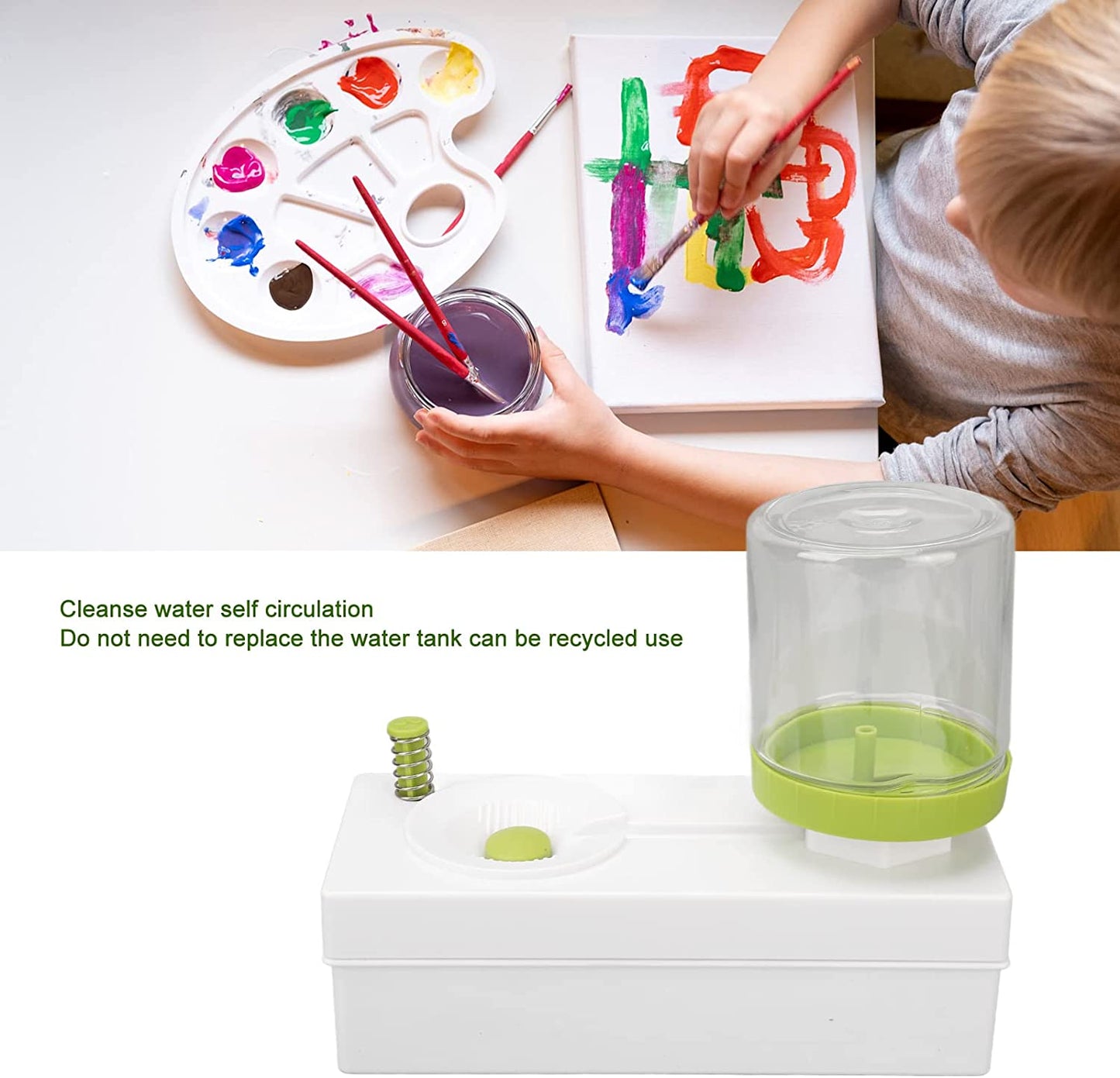 Paint Brush Cleaner Water Recycling Paint Brush Rinser/ Rinse Cup for Acrylic, Watercolor and Water-Based Paints