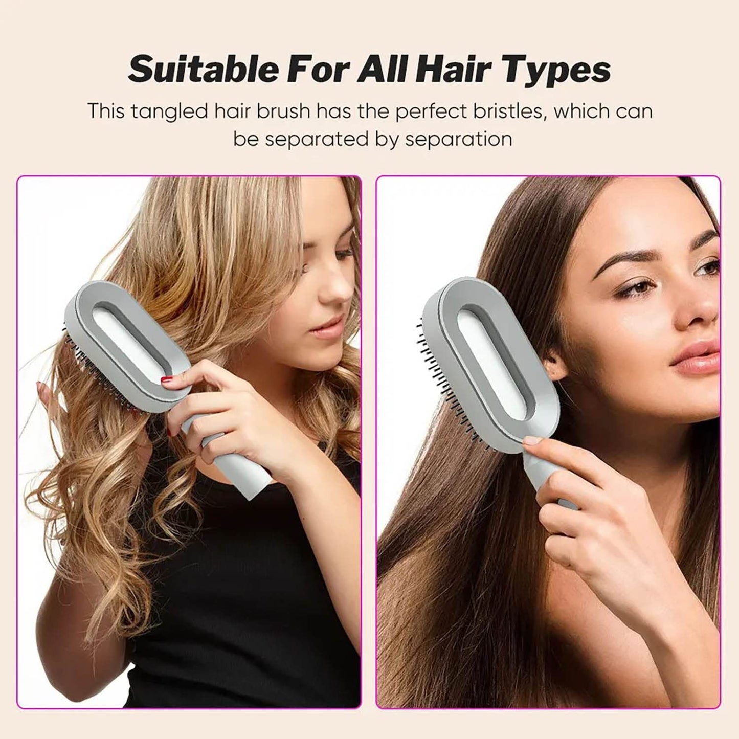 Conava Anti Static 3D Hair Cleaning Hair Brush