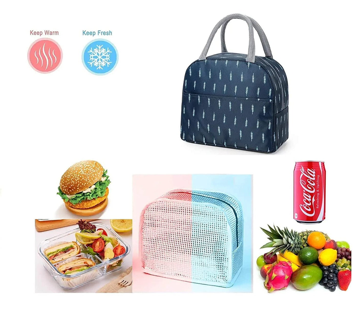 Conava Insulated Travel Lunch Tiffin Storage Bag Leakproof Hot Cold for Men Women Unisex