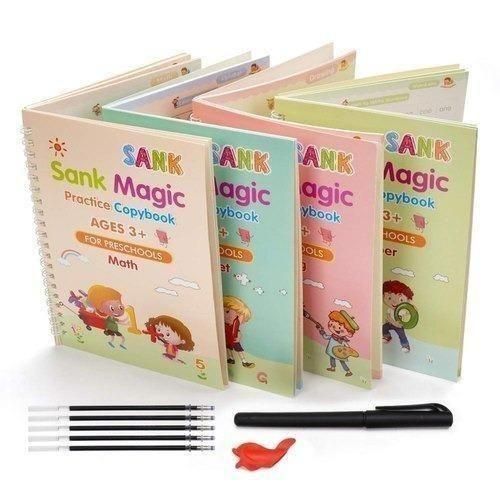 Magic Ink Book Calligraphy Copybook Set of 4