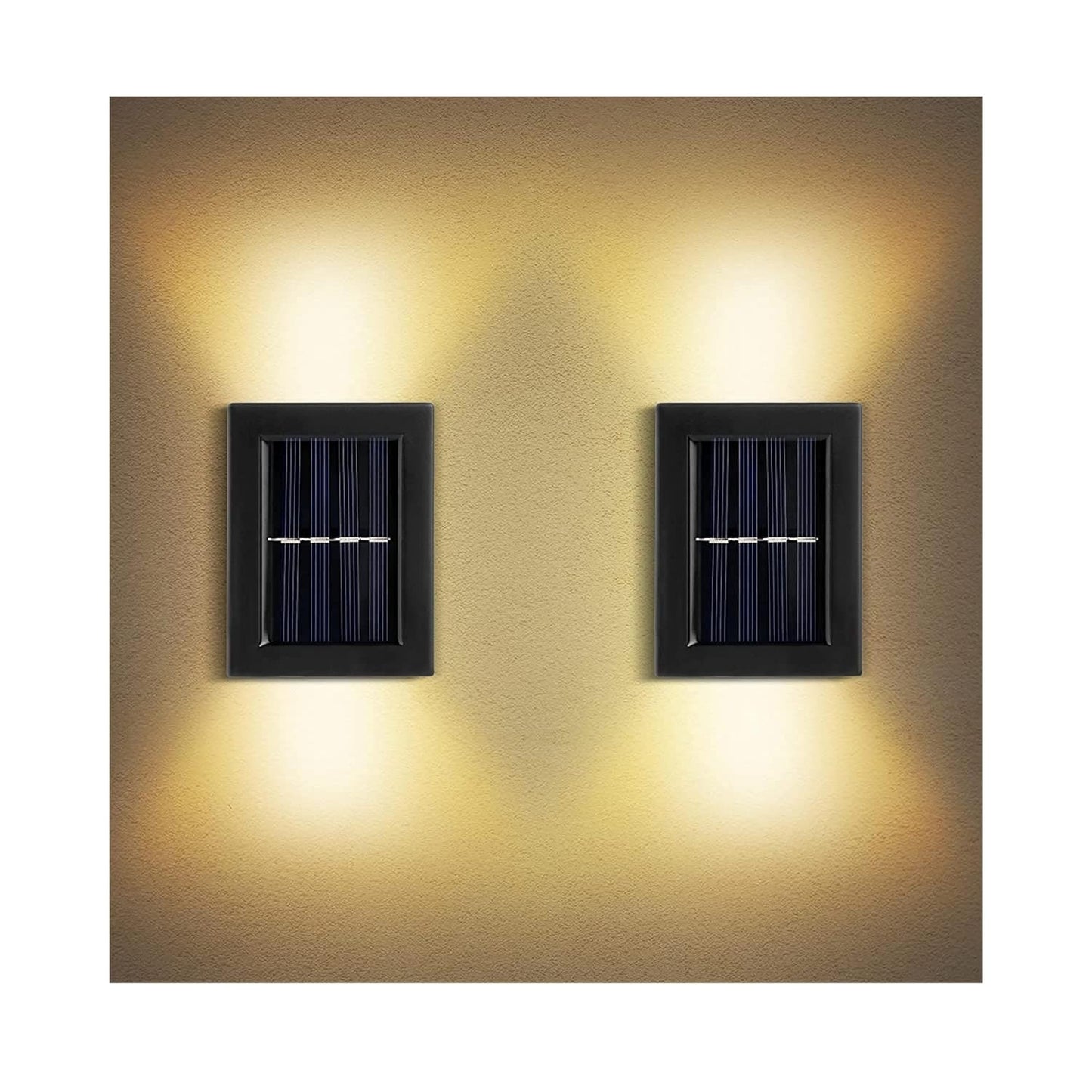 Solar Light Outdoor Wall Light (Pack of 2)