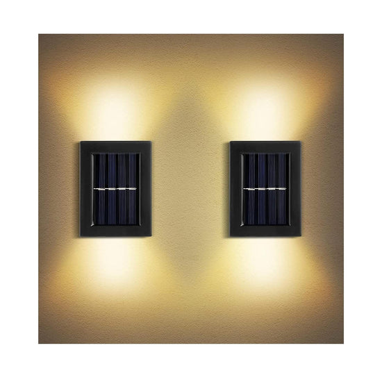 Solar Light Outdoor Wall Light (Pack of 2)
