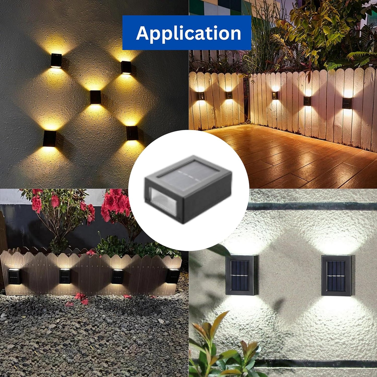 Solar Light Outdoor Wall Light (Pack of 2)