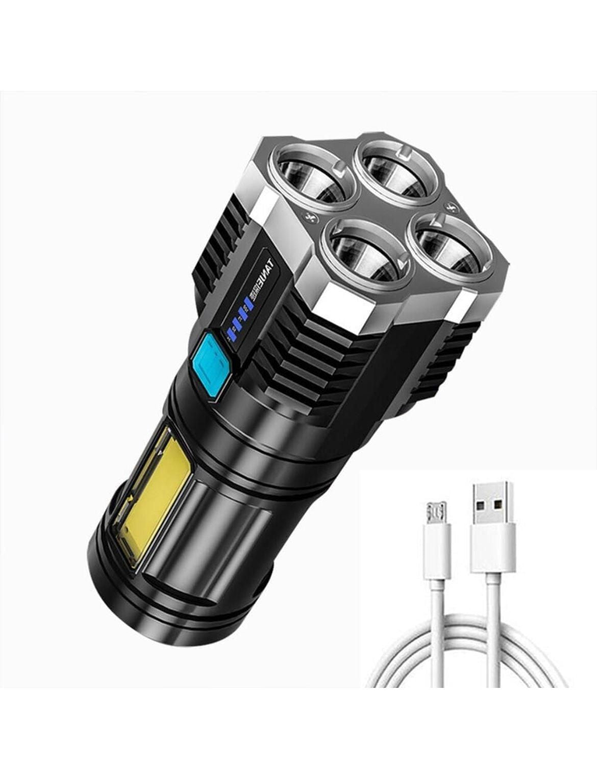 Torch - Usb Rechargeable Led Torch, 600 Lumens Flashlight