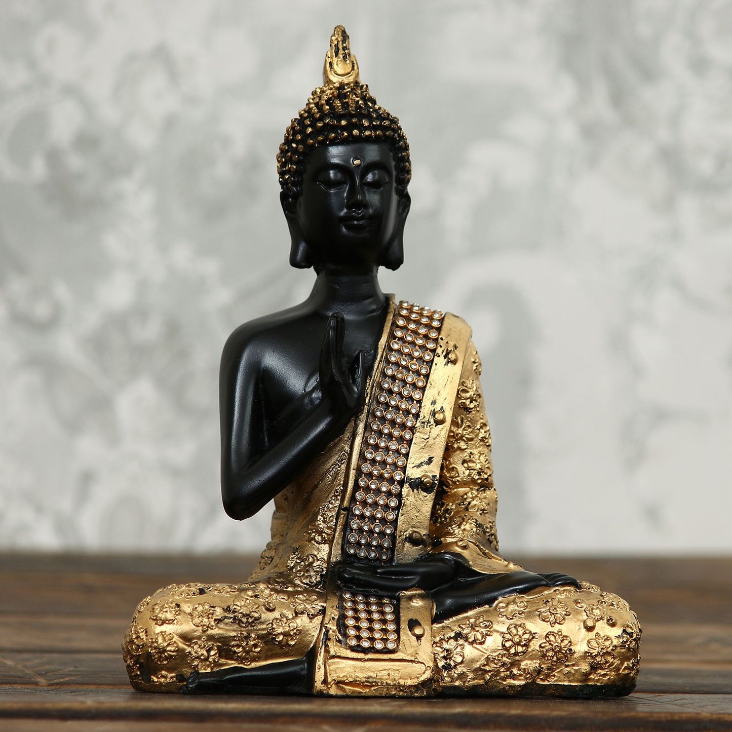 Handcrafted Meditating Blessing Buddha